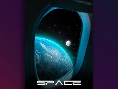 space poster design. graphic design