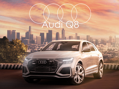 Audi Q8 campaign graphic design