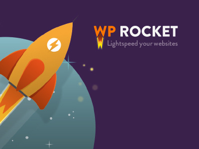 Wp Rocket identity colors illustration logo rocket
