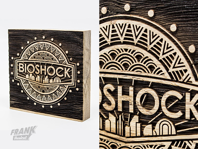 Bioshock lasercut bioshock lasercut object video game wood woodwork