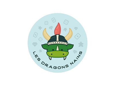 Dwarf dragons sticker