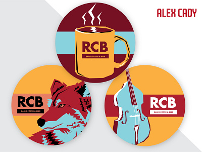 Weekly Warm-Up | Restaurant Sticker (Radio Coffee)