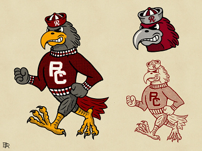 Hawk Retro Mascot Design_BRD_1-26-22