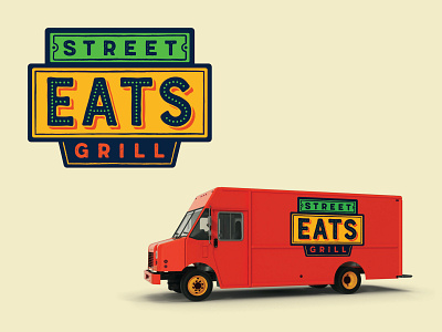 Food Truck logo design #1_BRD_2-4-22 design food truck logo retro vintage