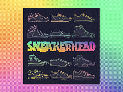 Sneakerhead graphic_BRD_4-20-22 graphic graphic design illustration procreate retro shoes sneakerhead sneakers vintage