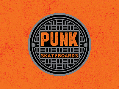 Punk Skateboards Logo BRD 12 4 18 illustrator logo manhole cover punk skateboards