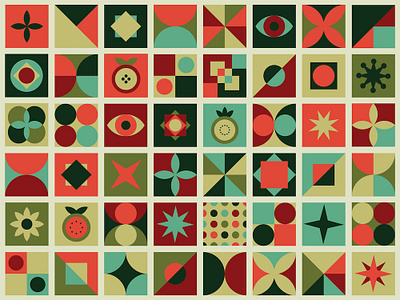 Geometric Pattern #1 BRD 1-23-19 abstract collage geometric pattern