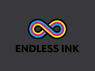 Endless Ink logo concept_BRD 7-19-19 cmyk endless illustrator infinity ink logo printer vector