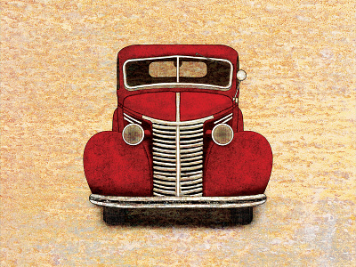 Vintage Truck Illustration #3_BRD_10-3-19 illustration old pickup truck procreate app retro rustic rusty truck vintage