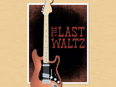 Last Waltz_Midway Font Sample_BRD_11-12-19 font illustration illustrator midway poster retro stratocaster vector vintage