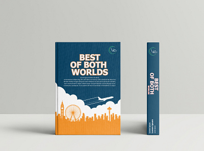 Travel book cover branding colour adventure space gradient travel web flat