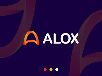 A modern letter logo/ ALOX
