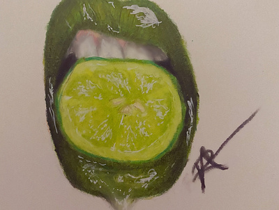 Lime Lips design drawing lime lips