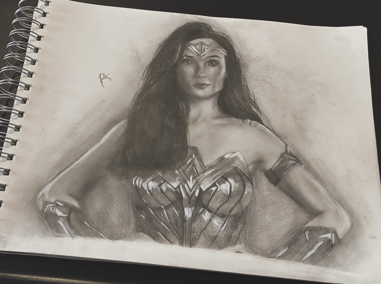 prompthunt highly detailed pencil sketch of wonder woman hyperrealistic  photorealistic artstyle highly detailed sharp