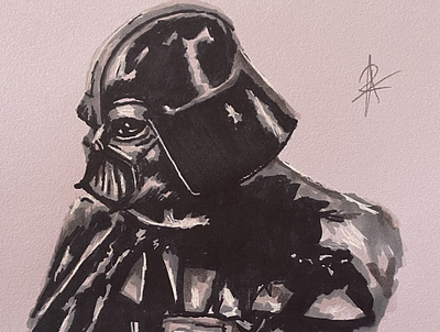 Darth Vader Drawing alittlesketchy art darthvader drawing markers starwars