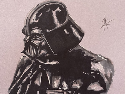 Darth Vader Drawing alittlesketchy art darthvader drawing markers starwars