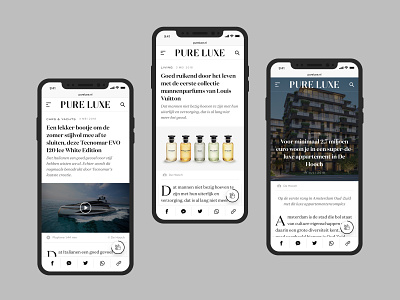 Pure Luxe | Online Magazine - On Behance Now! branding design identity magazine typography ui