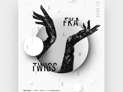 Tour Poster - FKA twigs black fka twigs hands poster tour vogue white