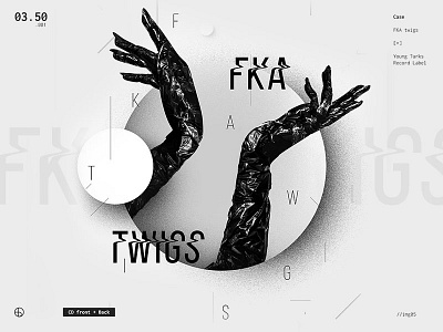 FKA twigs | Full Project on Behance album art berghoef black cover fka twigs good love lucas to white