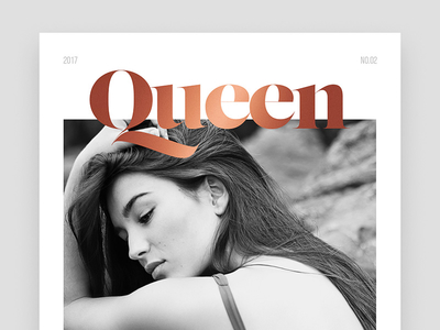 Queen Magazine - Cover copper cover editorial lust display regular magazine queen rose