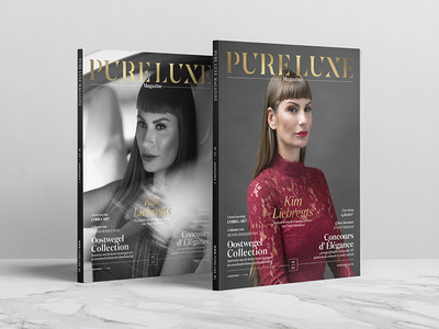 Two Covers | Pure Luxe Magazine No.02 black cover covers gold luxe magazine pure
