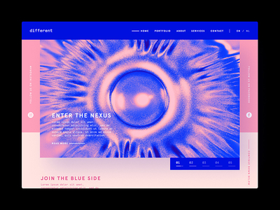 Enter the Nexus - Different blue enter nexus pink screen ui vitamine c
