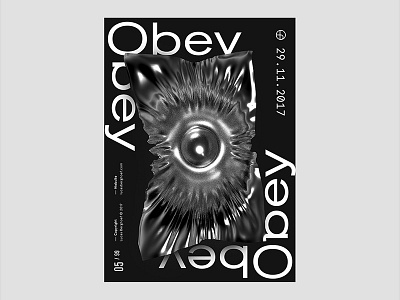 Obey | Just Pixels Poster Series black design graphic just obey pixels poster series typography white
