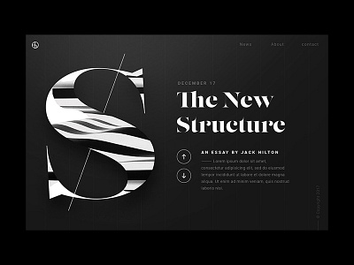 The New Structure - Web Design / UI berghoef graphic lucas structure ui web webdesign
