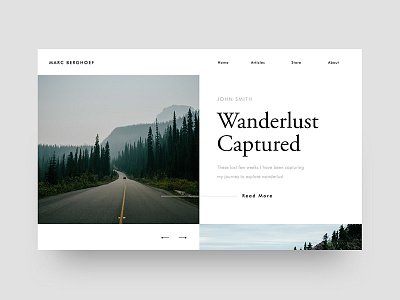 Wanderlust Captured — UI frame captured card frame minimal minimalistic ui wanderlust webdesign white