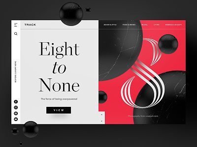 Eight to None app design freelancer inspiration interface photoshop sketch typography ui ux web design website
