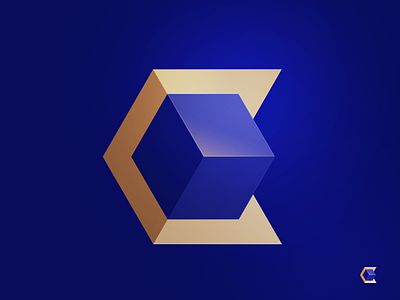 C + Cube branding c cube geometry icon illustration logo logotype mark symbol
