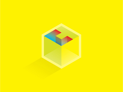 CT Monogram ct cube hexagon identity illustration logo logotype mark monogram symbol yellow