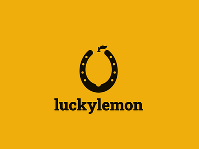 Lucky Lemon branding fruit logo horse shoe lemon lemon logo logo logo design luck minimalism negative space smart logo symbol