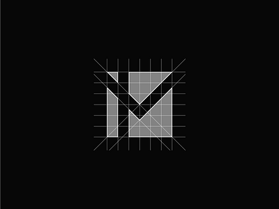 I.M Grid arrow branding construction grid logo logo design logo grid mark minimalism square square logo symbol