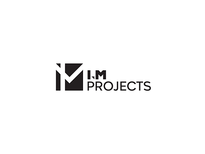 I.M Projects abstract logo arrow bold logo branding check mark construction graphic design grid logo logo logo design minimalism monogram square square logo