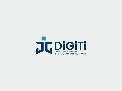 DiGiTi cleaver logo d digital g human human figure logo mark monogram smart logo stick man symbol t techy