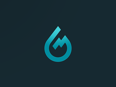 Glacier branding could g logo glacier ice logo design mark mountain symbol water drop