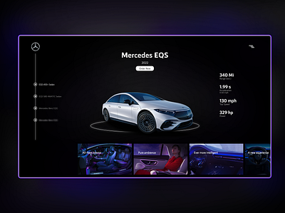 Mercedes Hero Concept 2021 branding copywriting graphic design hero landing page ui ux website design