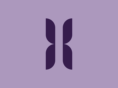 "H" Mark brand concept brand identity branding butterfly logo mark symbol type