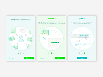 Onboarding Lending App app design lending on boarding ui ux