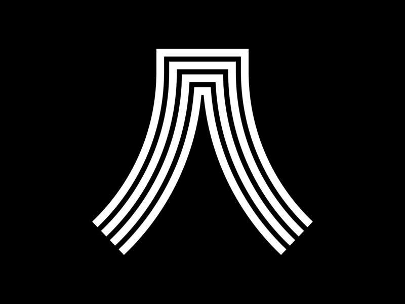 A letter a lines minimal graphic design typography 36daysoftype typeface