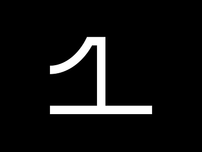 1 36 days of type 36daysoftype black white challenge fontface geometrical letter logo minimal motion typeface typography