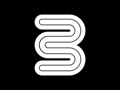 3 36 days of type 36daysoftype black white challenge fontface geometrical graphic lines minimal motion typeface typography