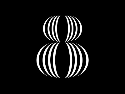 8 36daysoftype 8 animation black white black and white challenge collab experiment fontface geometrical letter lines minimal motion typeface typography