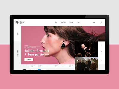 CMM art direction competition music program ui ux webdesign