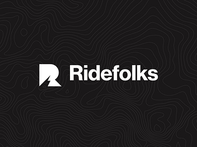 Ridefolks bike branding identity logo logotype minimal mountain mountain bike mtb r sport visual identity