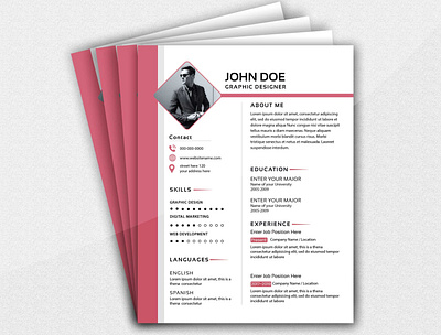 Resume Design best business card branding brochure business card design flyer graphic design illustration logo modern resume resume design resume template ui