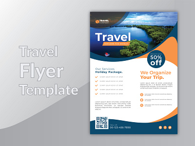 Travel Flyer best business card brochure business card design flyer flyer design flyer template graphic design illustration logo modern ui