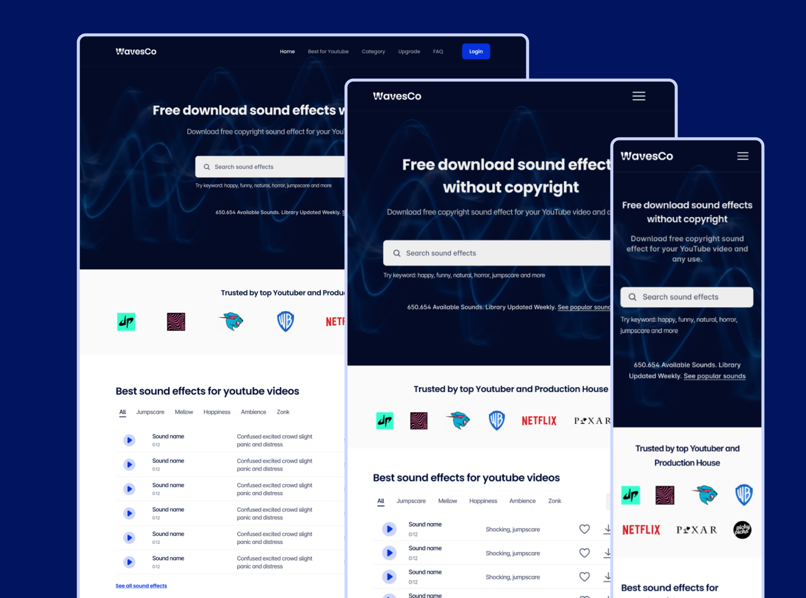 Sound Effect Library by Shahid Hasan on Dribbble