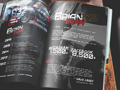 Drift sponsorship proposal | Print design